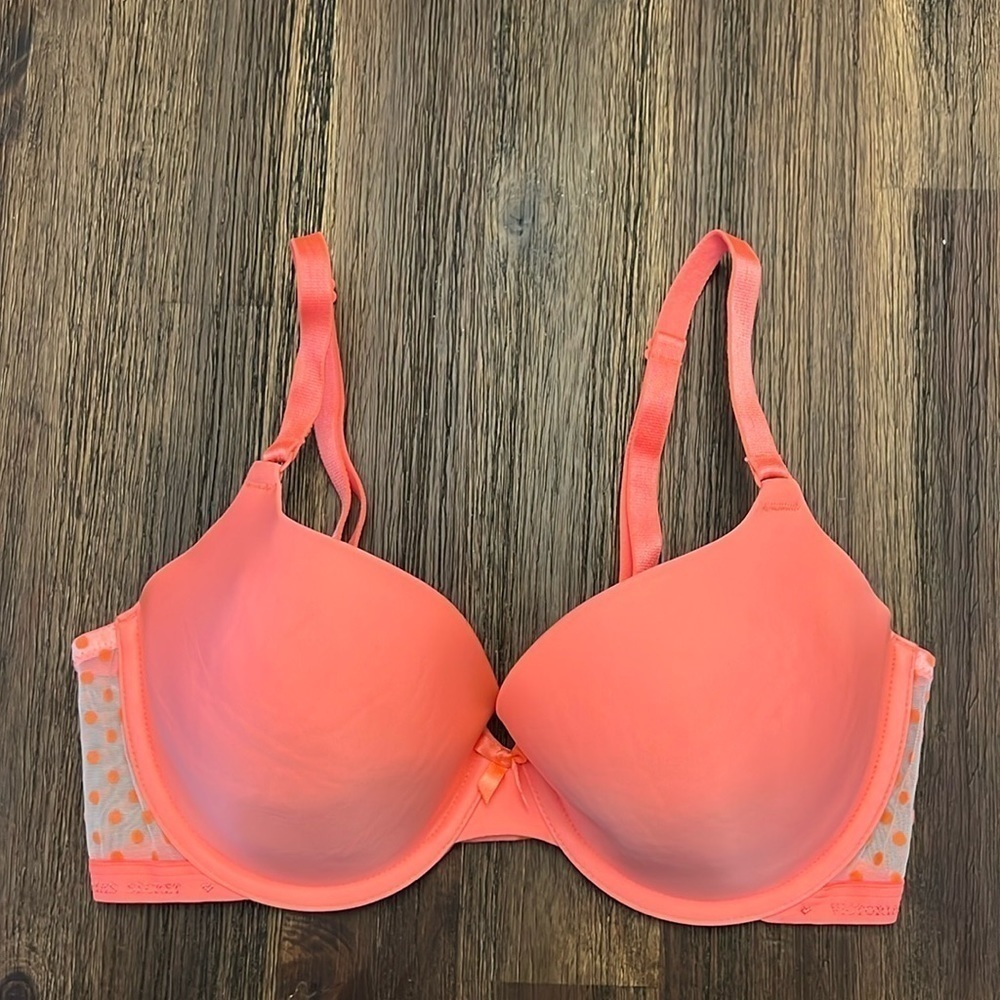 Victoria’s Secret Demi Orange with Dots‎ Bra - 34D